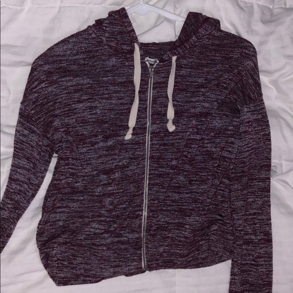 Hooded zip up jacket